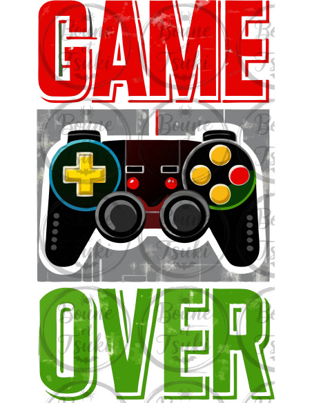 T-shirt Game Over manette - Edition Jeux vidéo