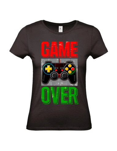 T-shirt Game Over manette Femme - Edition Jeux vidéo avant