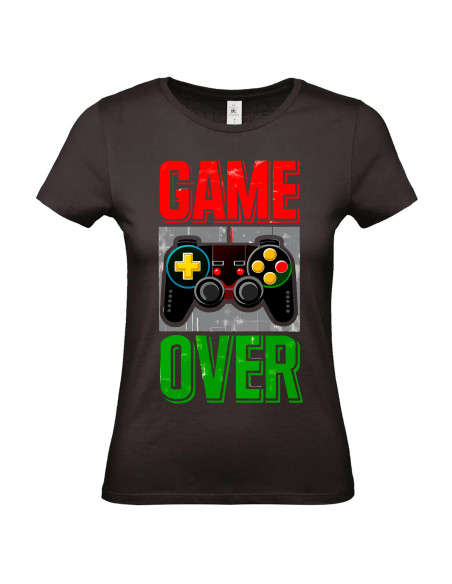 T-shirt Game Over manette Femme - Edition Jeux vidéo avant