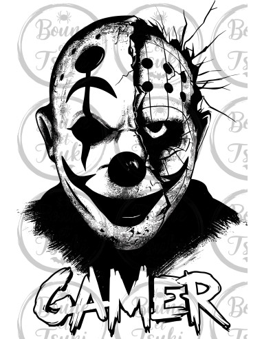 T-shirt Gamer Clown - Edition Jeux vidéo