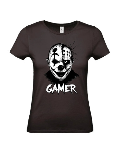 T-shirt Gamer Clown Femme - Edition Jeux vidéo avant
