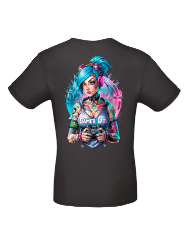 T-shirt Gamer Girl Homme - Edition Jeux vidéo arrière
