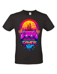 T-shirt Gamer rose Homme - Edition Jeux vidéo avant