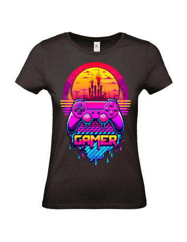 T-shirt Gamer rose Femme - Edition Jeux vidéo avant