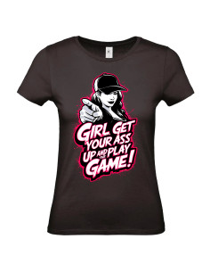 T-shirt Girl Pink Femme - Edition Jeux vidéo avant