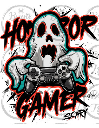 T-shirt Horror Gamer - Edition Jeux vidéo
