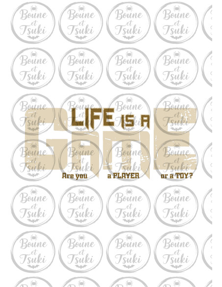 T-shirt Life is a Game - Edition Jeux vidéo