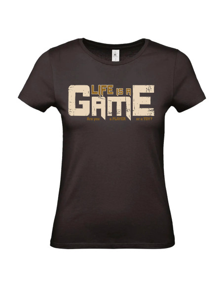 T-shirt Life is a Game Femme - Edition Jeux vidéo avant