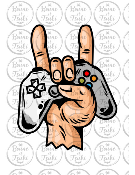 T-shirt Main manette - Edition Jeux vidéo
