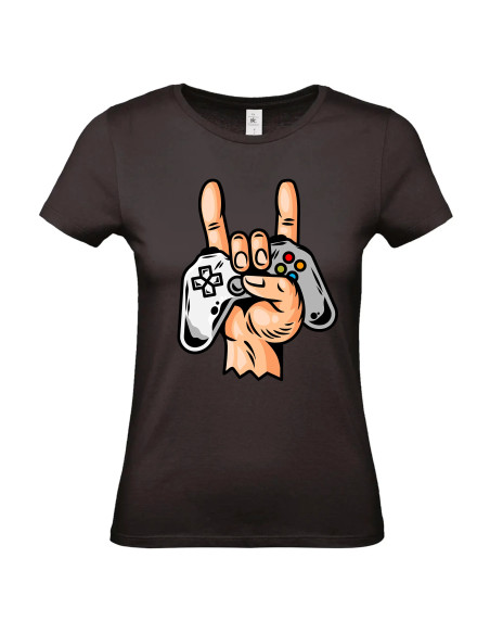 T-shirt Main manette Femme - Edition Jeux vidéo avant