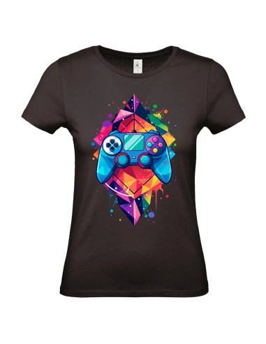 T-shirt Manette couleur Femme - Edition Jeux vidéo avant