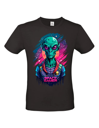 T-shirt Space Gamer Homme - Edition Jeux vidéo avant