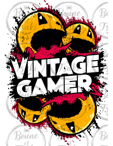 T-shirt Vintage Gamer - Edition Jeux vidéo