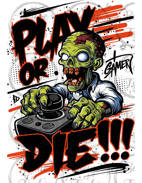 T-shirt Zombie Play - Edition Jeux vidéo