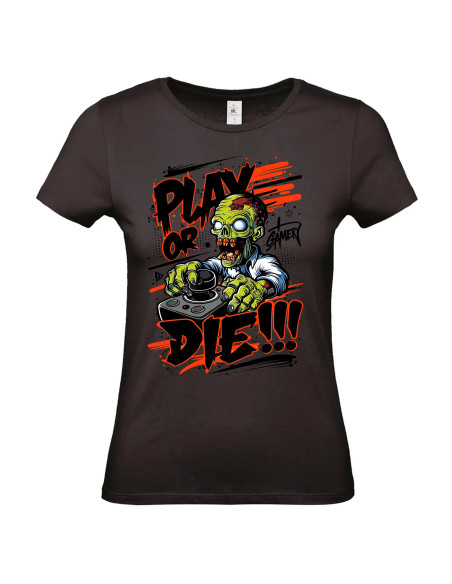 T-shirt Zombie Play Femme - Edition Jeux vidéo avant