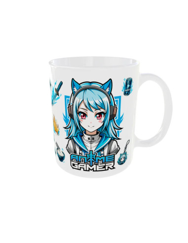 Mug animé gamer - Edition Jeux vidéo droit
