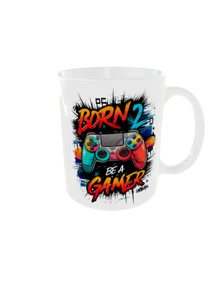 Mug Born to be a Gamer - Edition Jeux vidéo droit