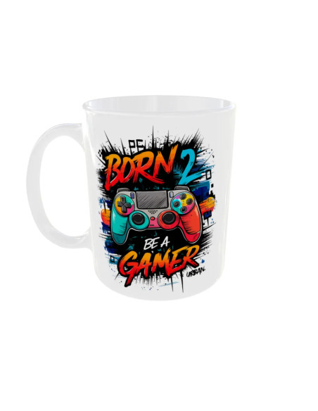 Mug Born to be a Gamer - Edition Jeux vidéo gauche