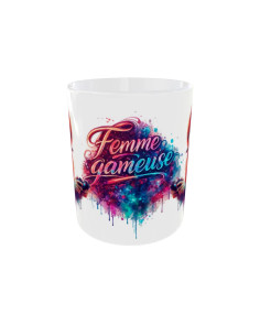 Mug Femme gameuse - Edition Jeux vidéo gauche 2