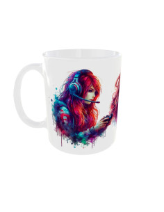 Mug Femme gameuse - Edition Jeux vidéo gauche