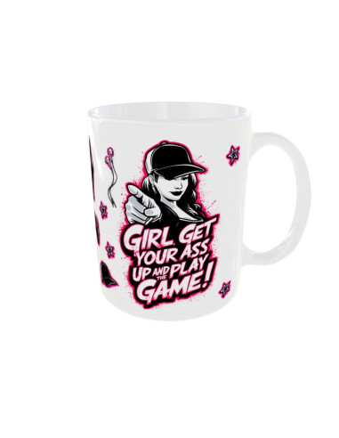 Mug Girl pink - Edition Jeux vidéo droit