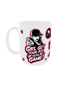 Mug Girl pink - Edition Jeux vidéo gauche