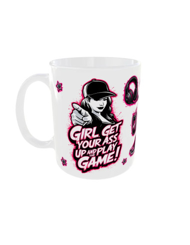 Mug Girl pink - Edition Jeux vidéo gauche