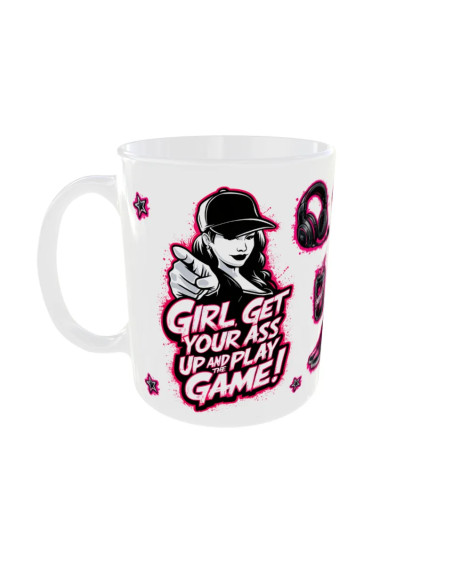 Mug Girl pink - Edition Jeux vidéo gauche