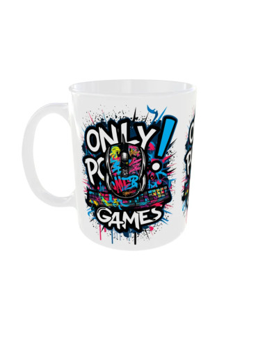 Mug Only PC Games - Edition Jeux vidéo gauche
