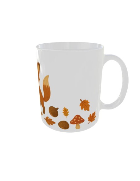 Mug Renard joue feuille - Edition Automne droit