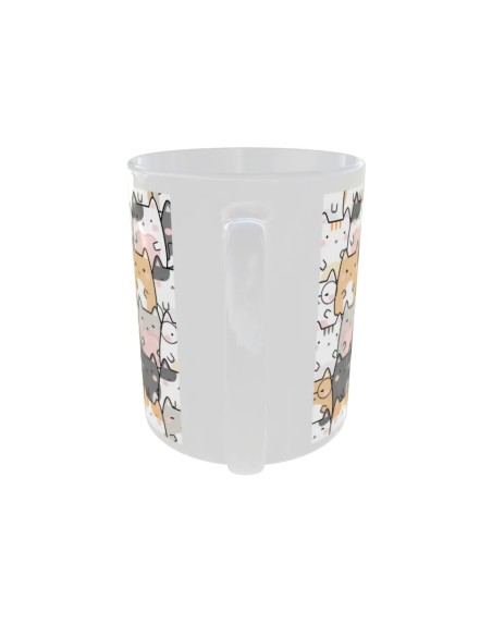 Mug Chat gris et roux - Edition Chat arrière