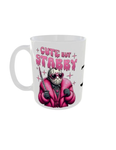 Mug Cute but stabby - Edition Halloween gauche
