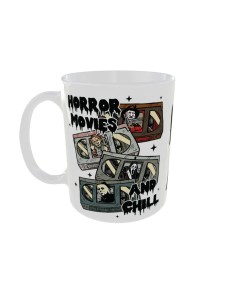 Mug Horror movies and chill K7 - Edition Halloween gauche