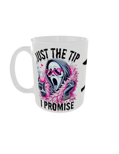 Mug Just the tip i promise - Edition Halloween gauche