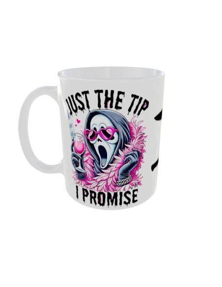 Mug Just the tip i promise - Edition Halloween gauche