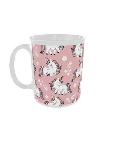 Mug Dessin licorne rose - Edition Licorne gauche