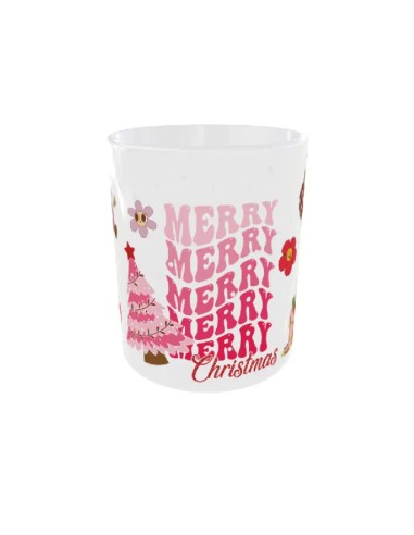 Mug Merry christmas rose - Edition Noël avant
