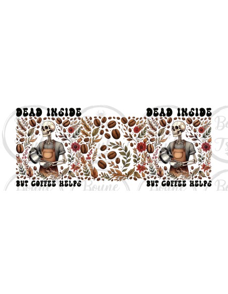 Mug Dead inside coffee - Edition Tete de mort