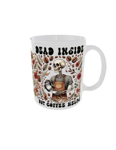 Mug Dead inside coffee - Edition Tete de mort droit