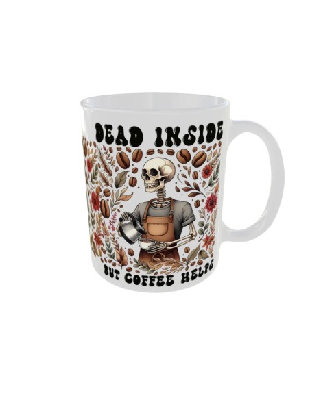Mug Dead inside coffee - Edition Tete de mort droit