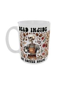 Mug Dead inside coffee - Edition Tete de mort gauche