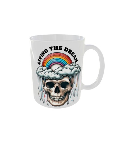 Mug Living the dream - Edition Tete de mort droit