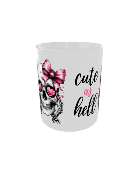 Mug Noeud rose - Edition Tete de mort avant