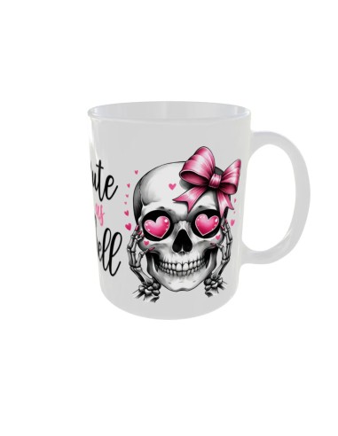 Mug Noeud rose - Edition Tete de mort droit