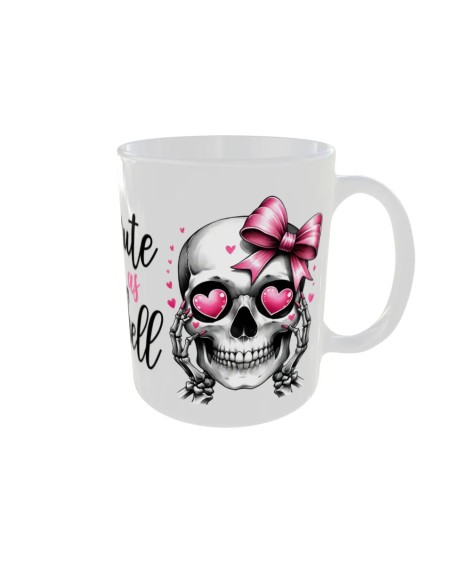 Mug Noeud rose - Edition Tete de mort droit