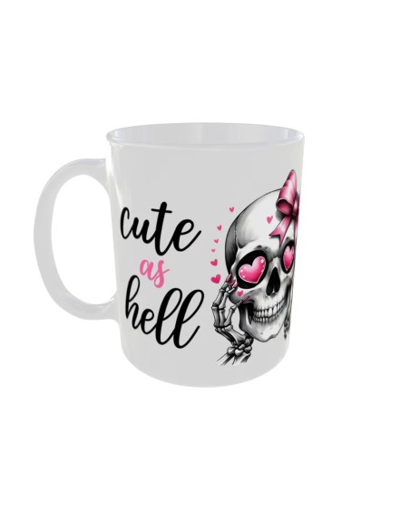 Mug Noeud rose - Edition Tete de mort gauche