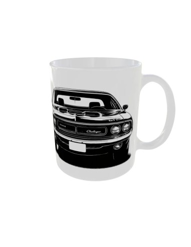 Mug Dodge challenger ombre - Edition Voiture droit