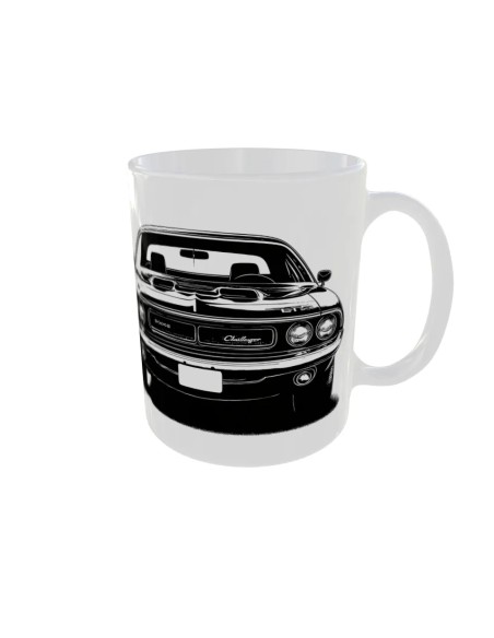 Mug Dodge challenger ombre - Edition Voiture droit