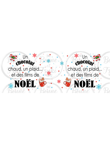 Mug Chocolat plaid et film - Edition Noël