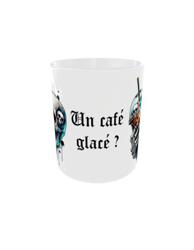 Mug Un café glacé - Edition Tête de mort avant